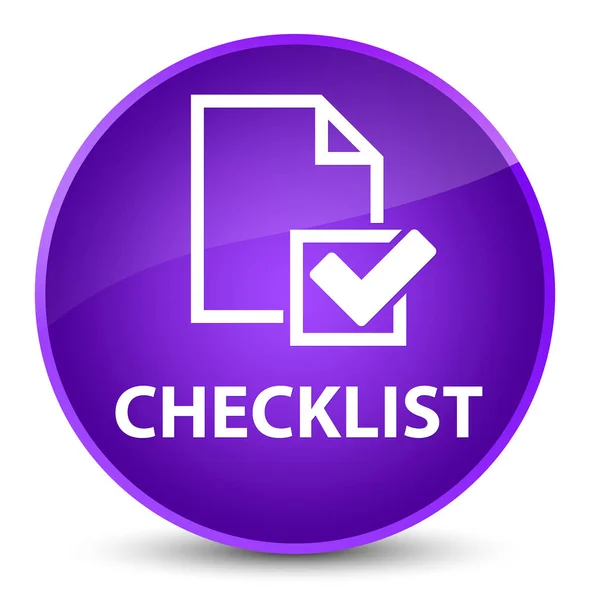 Lista de verificación elegante botón redondo púrpura —  Fotos de Stock