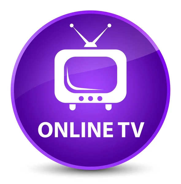 Online tv elegant lila runde Taste — Stockfoto