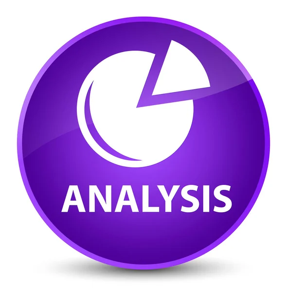 Аналіз (піктограма графа) елегантна фіолетова кругла кнопка — стокове фото