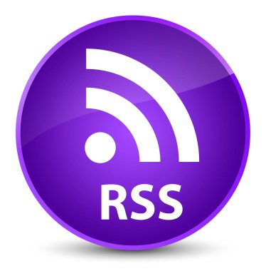 RSS zarif mor yuvarlak düğmesi