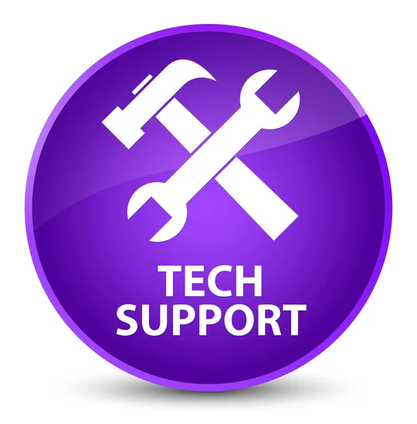 Support technique (icône des outils) élégant bouton rond violet — Photo