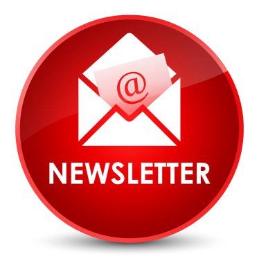 Bülten zarif kırmızı yuvarlak düğmesi