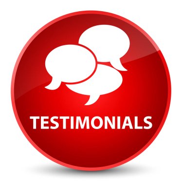 Görüşler (yorum simgesi) zarif kırmızı yuvarlak düğmesi