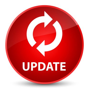 Güncelleştirme zarif kırmızı yuvarlak düğmesi