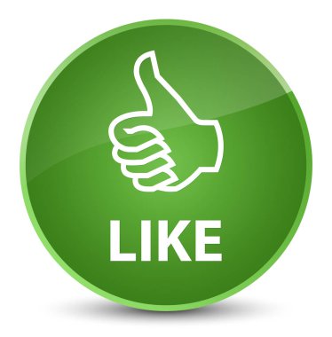 Düğme gibi zarif yumuşak yeşil yuvarlak