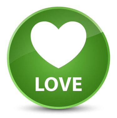 Zarif yumuşak yeşil yuvarlak düğmeye seviyorum