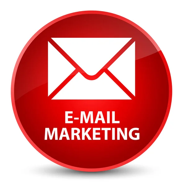 E-mail marketing elegante pulsante rotondo rosso — Foto Stock