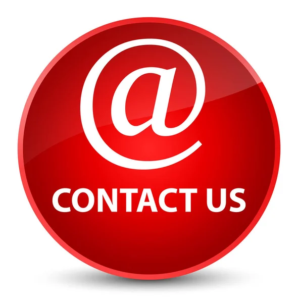 Skontaktuj się z nami (adres e-mail ikona) elegancki czerwony okrągły przycisk — Zdjęcie stockowe