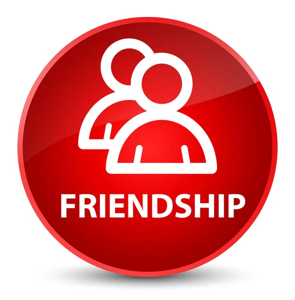 Friendship (group icon) elegant red round button — Stock Photo, Image