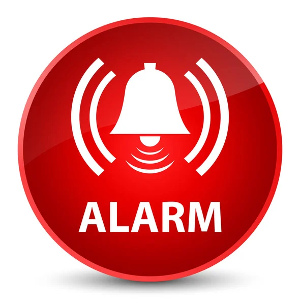 Allarme (icona campana) elegante pulsante rotondo rosso — Foto Stock