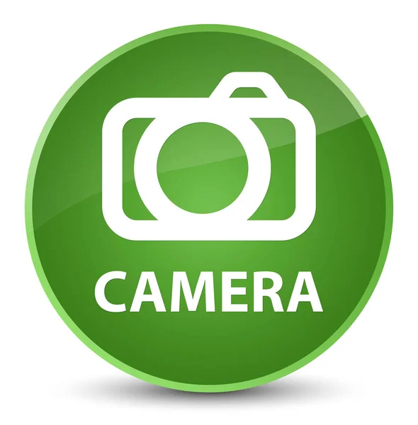 Camera elegant soft green round button — Stock Photo, Image