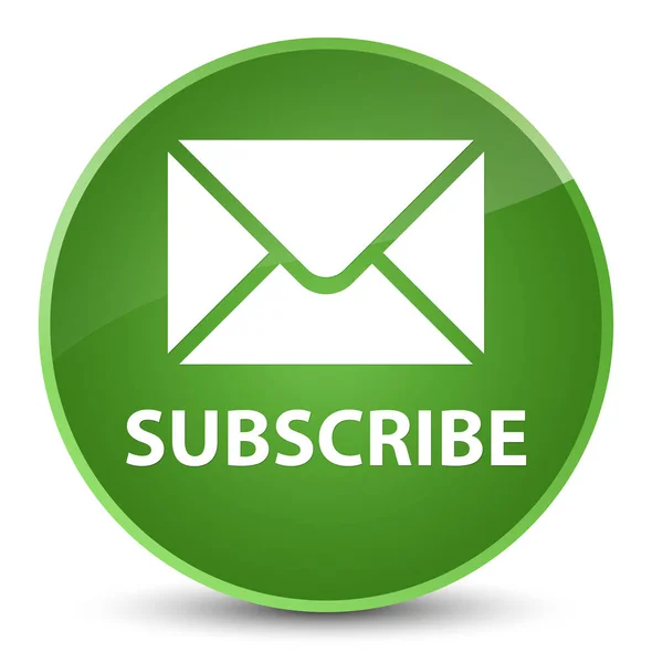 Subscribe (email icon) elegant soft green round button