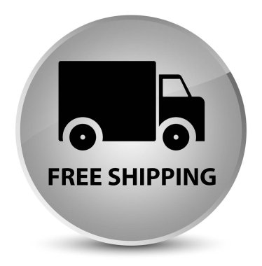 Ücretsiz nakliye zarif beyaz yuvarlak düğmesi