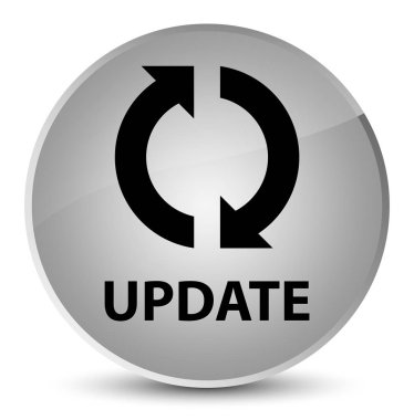 Güncelleştirme zarif beyaz yuvarlak düğmesi