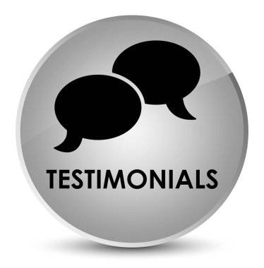 Referansları (sohbet simgesi) zarif beyaz yuvarlak düğmesi