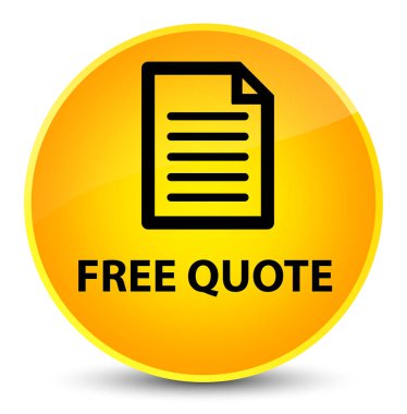 Ücretsiz fiyat teklifi (sayfa simgesi) zarif sarı yuvarlak düğmesi