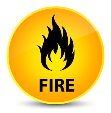 Yangın zarif sarı yuvarlak düğmesi