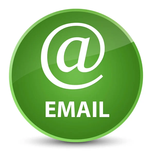 Ηλεκτρονικού ταχυδρομείου (διεύθυνση εικονίδιο) κομψό μαλακό πράσινο στρογγυλό κουμπί — Φωτογραφία Αρχείου