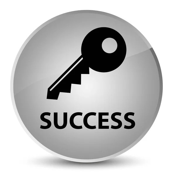 Úspěch (ikona klíče) elegantní bílé kulaté tlačítko — Stock fotografie