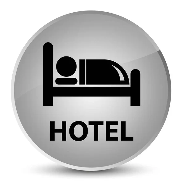Hotel elegant white round button — Stock Photo, Image