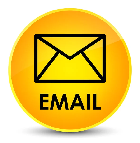 电子邮件优雅黄色圆形按钮 — 图库照片