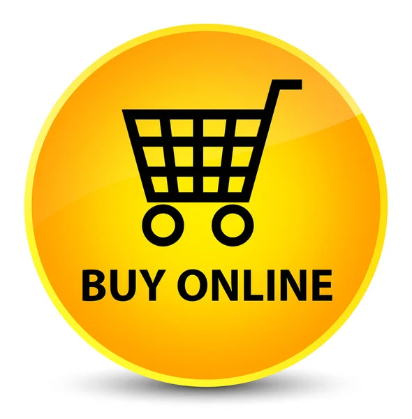 Comprar elegante botão redondo amarelo online — Fotografia de Stock