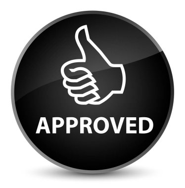 (Simge Yaşasın) zarif siyah yuvarlak düğmesi onaylı