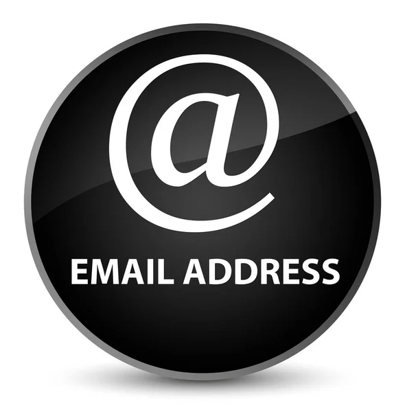 E-Mail-Adresse elegante schwarze runde Taste — Stockfoto