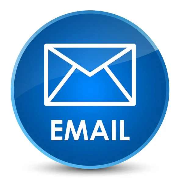 Email elegante botão redondo azul — Fotografia de Stock