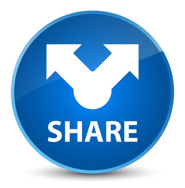 Paylaş zarif mavi yuvarlak düğmesi