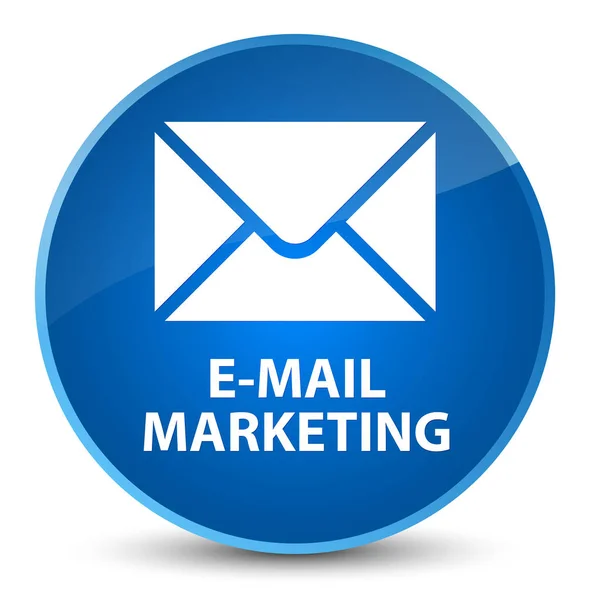 E-mail marketing elegante pulsante rotondo blu — Foto Stock