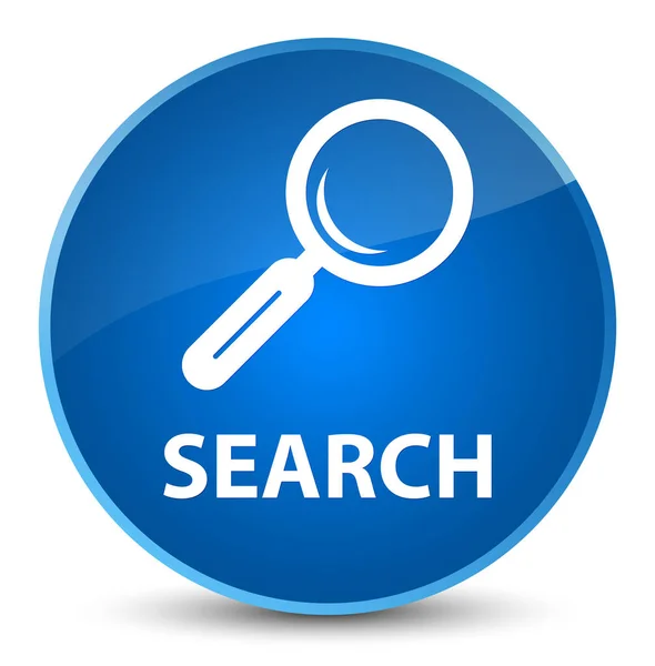 Search elegant blue round button — Stock Photo, Image