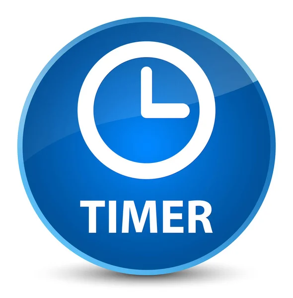 Elegantní modré kulaté tlačítko časovače — Stock fotografie