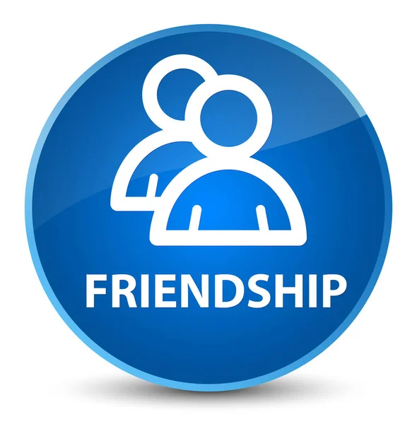 Amizade (ícone de grupo) botão redondo azul elegante — Fotografia de Stock