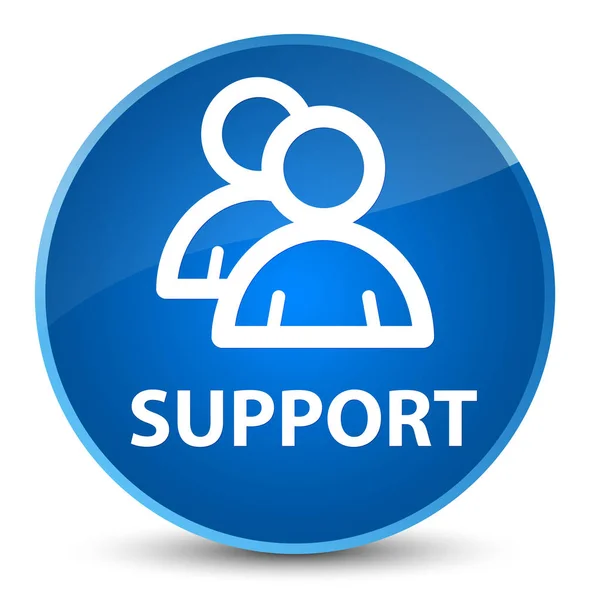 Support (icône de groupe) élégant bouton rond bleu — Photo