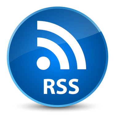 RSS zarif mavi yuvarlak düğmesi