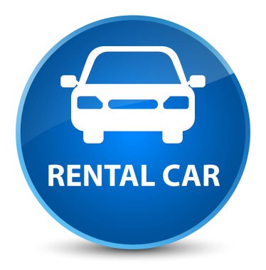 Kiralık Araba zarif mavi yuvarlak düğmesi