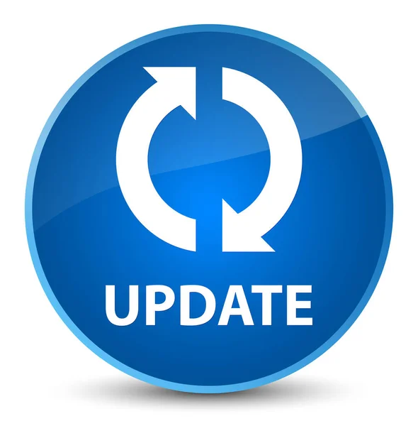 Update elegant blue round button — Stock Photo, Image