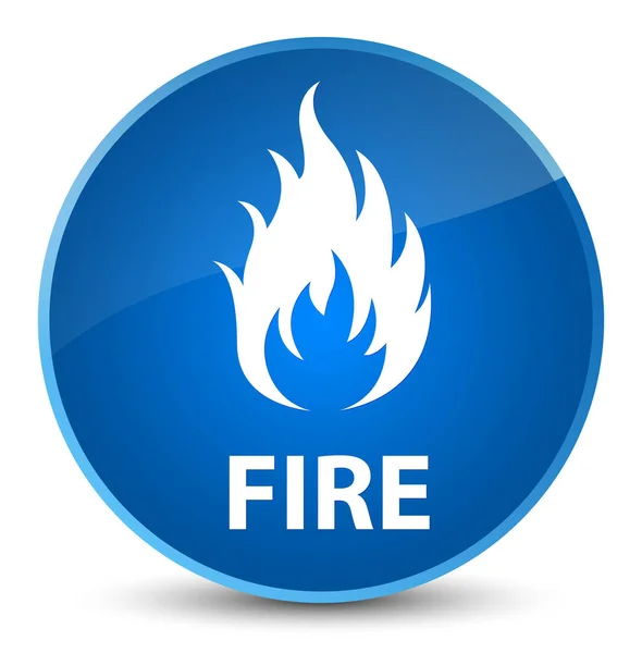 Fire elegant blue round button — Stock Photo, Image