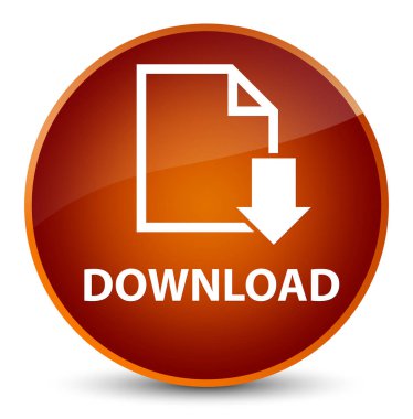 (Belge simgesi) zarif kahverengi yuvarlak düğmesini indir