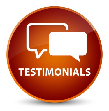 Referansları zarif kahverengi yuvarlak düğmesi