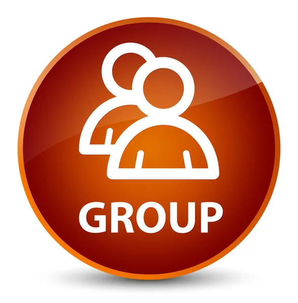 Grupo elegante botão redondo marrom — Fotografia de Stock