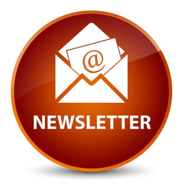 Bülten zarif kahverengi yuvarlak düğmesi