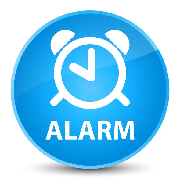 Alarm elegant cyan blue round button — Stock Photo, Image