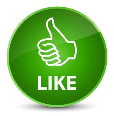 Düğme gibi zarif yeşil yuvarlak