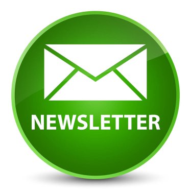 Bülten zarif yeşil yuvarlak düğmesi