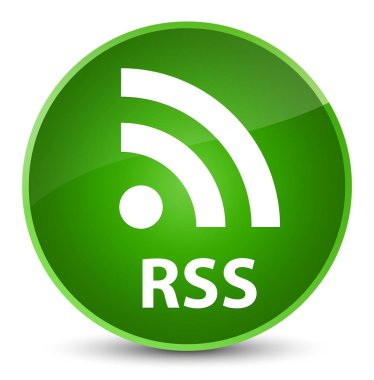 RSS zarif yeşil yuvarlak düğmesi