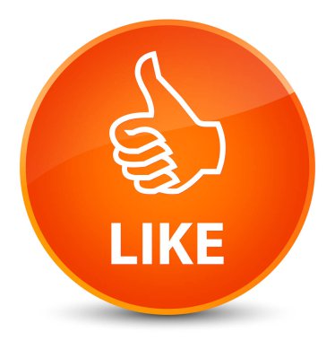 Düğme gibi zarif turuncu yuvarlak