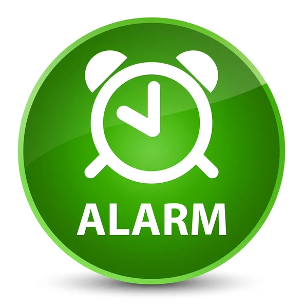 Eleganckie zielony okrągły przycisk Alarm — Zdjęcie stockowe