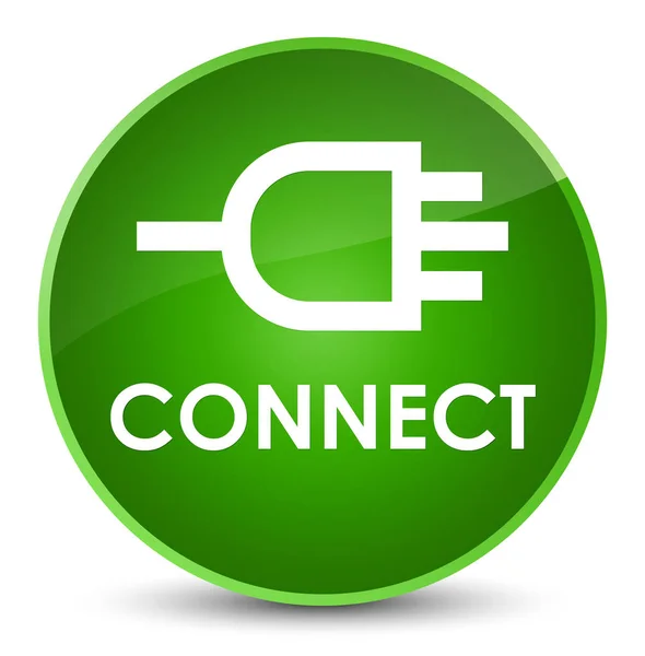 Eleganckie zielony okrągły przycisk połączenia — Zdjęcie stockowe